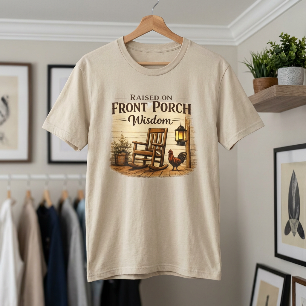 Raised on Front Porch Wisdom T-Shirt