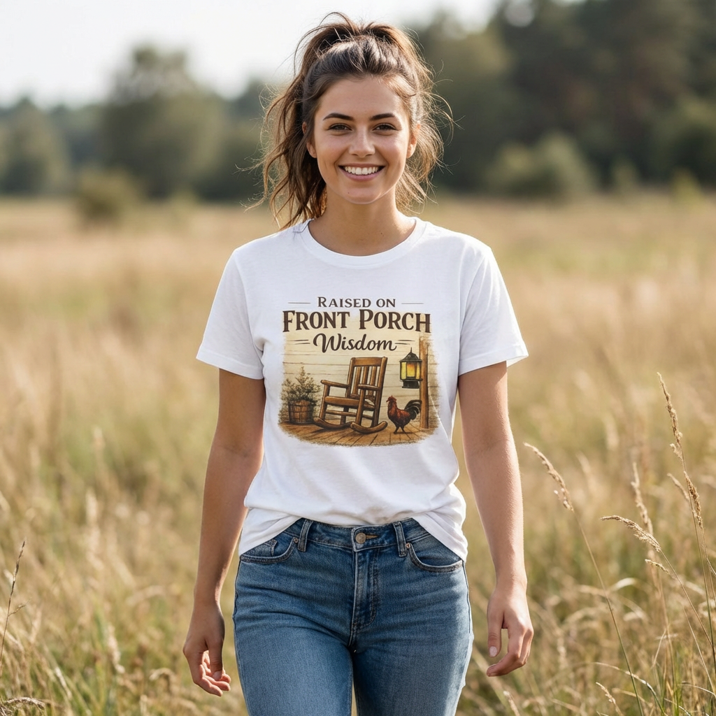 Raised on Front Porch Wisdom T-Shirt