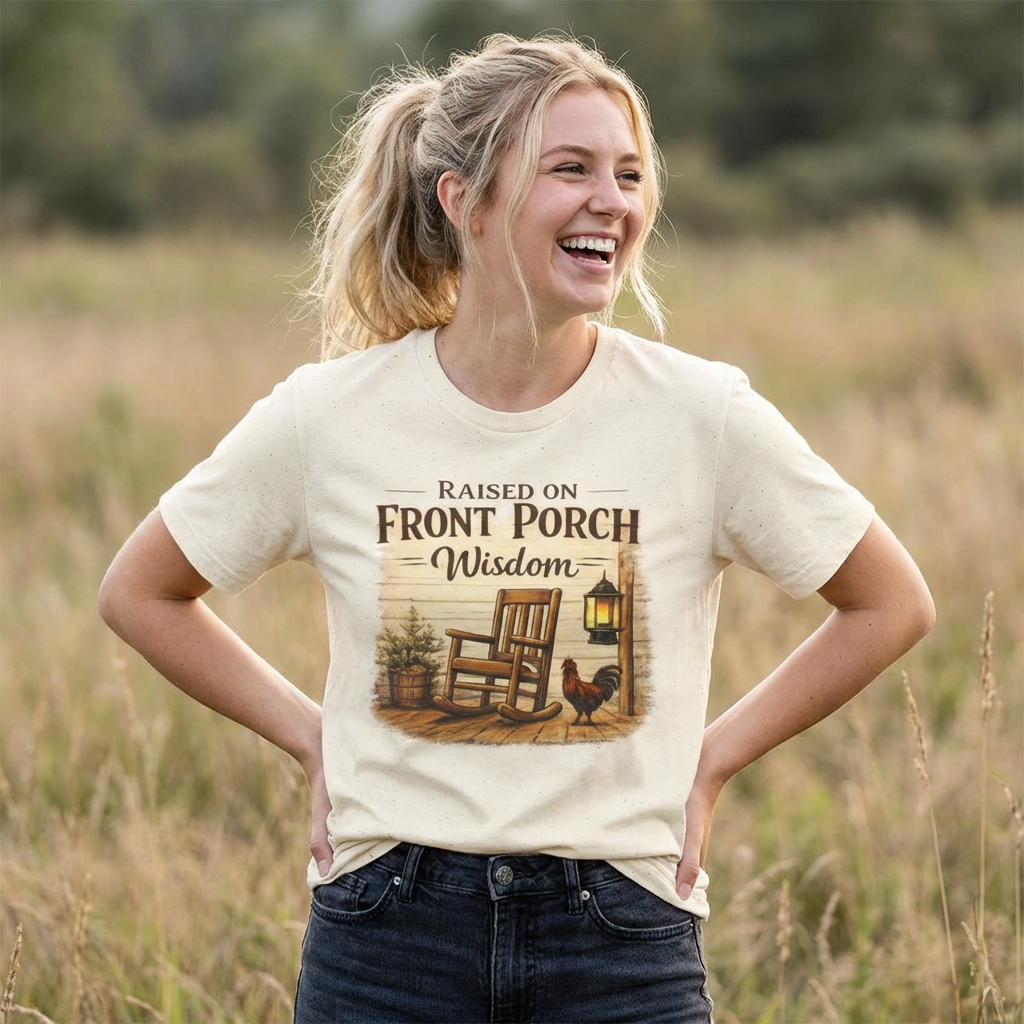 Raised on Front Porch Wisdom T-Shirt