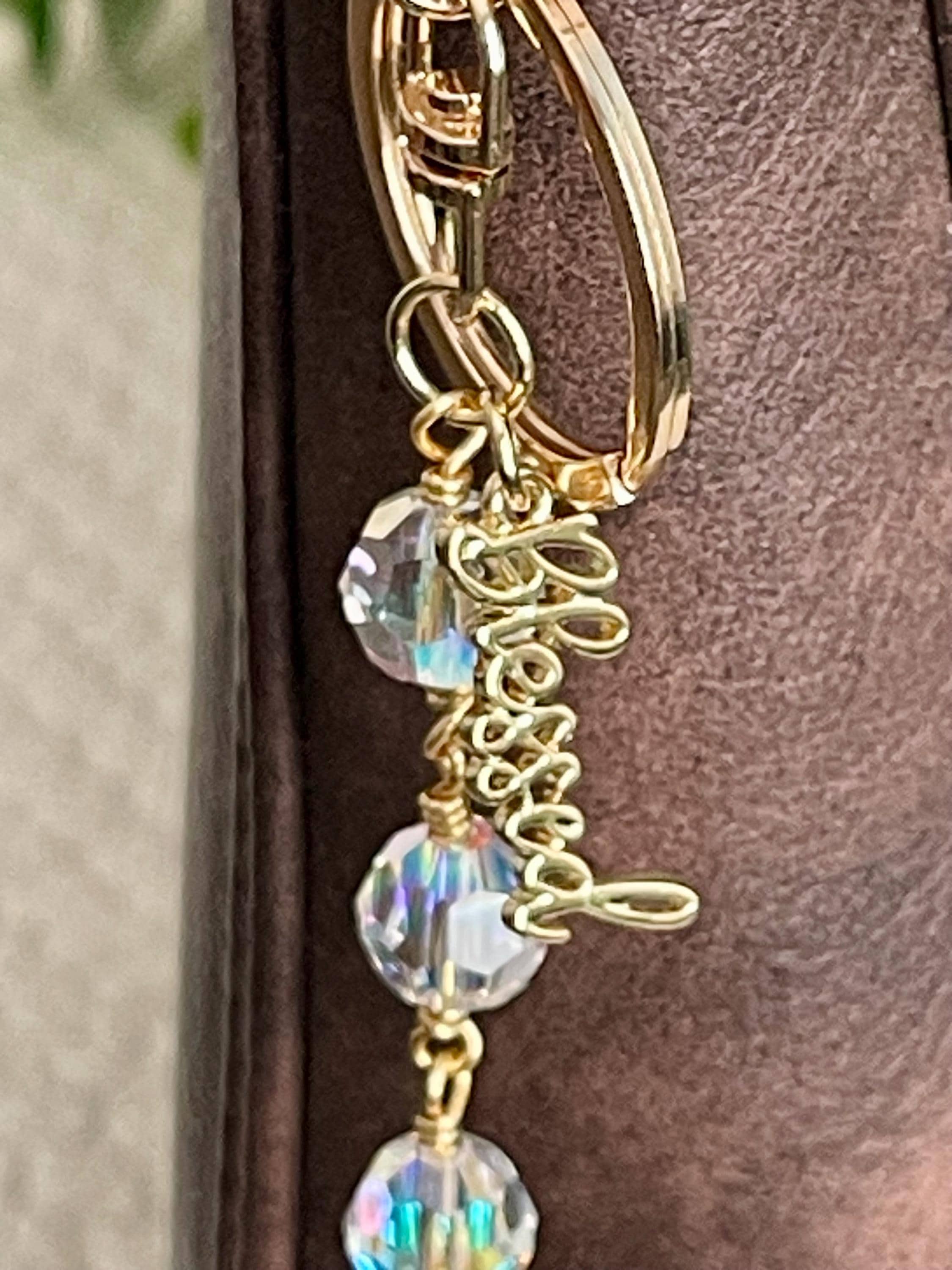 Bag Clip Rosary / Faith Keychain / Devotional Charm