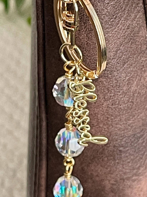 Bag Clip Rosary / Faith Keychain / Devotional Charm